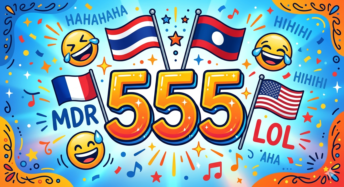 Pourquoi 555 ? L'histoire du chiffre qui fait rire le monde